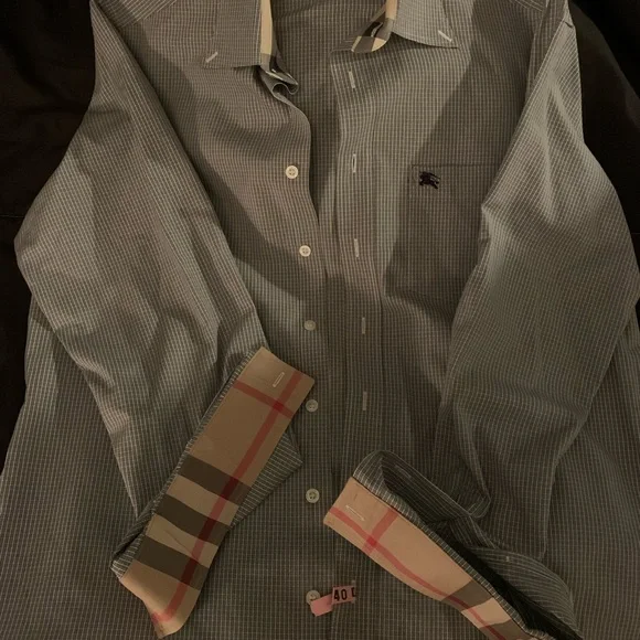 Burberry Botton Down Mens Collar Shirt